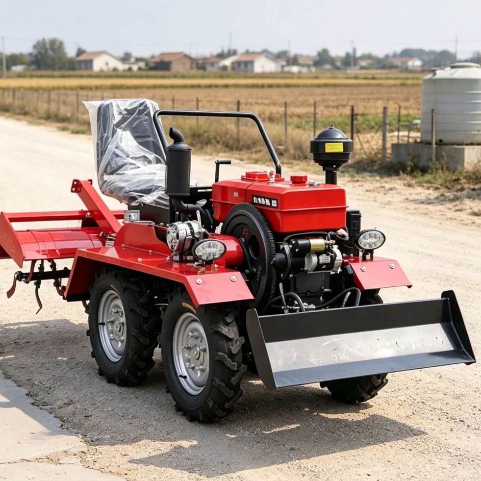 Farming Equipment For Agriculture - 맞춤형 4륜 4WD 로터리 경운기 파종기