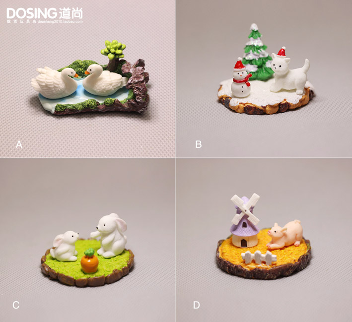 농장 동물 장면 세트 모델 장식품 화이트 거위 작은 토 - Farming Japan 리뷰 및 가격