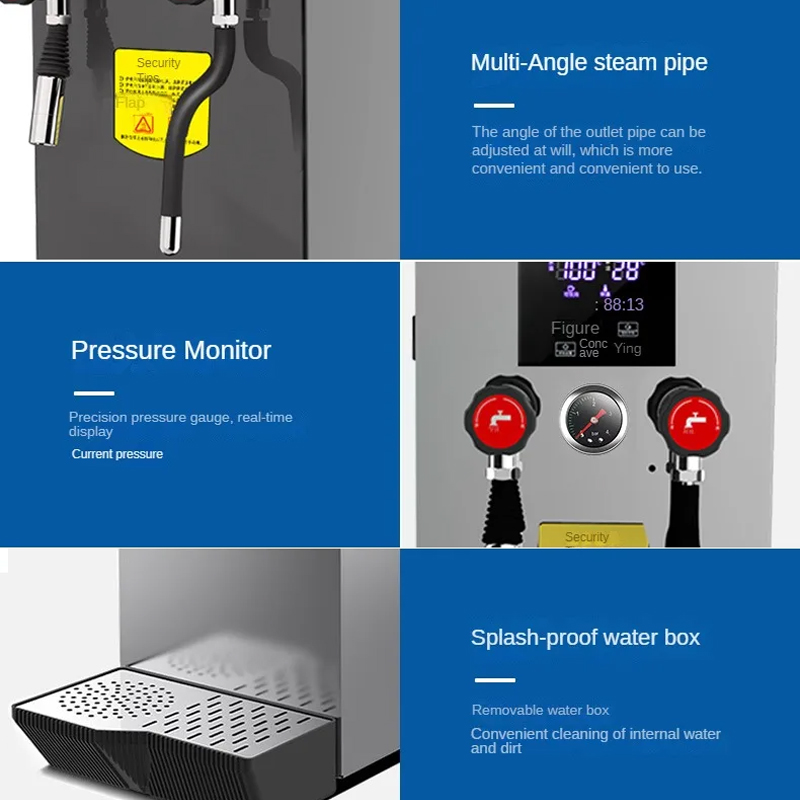 2200W 상업용 커피 밀크 거품기 12L 스팀 밀크  - Milking Machine 리뷰 및 가격