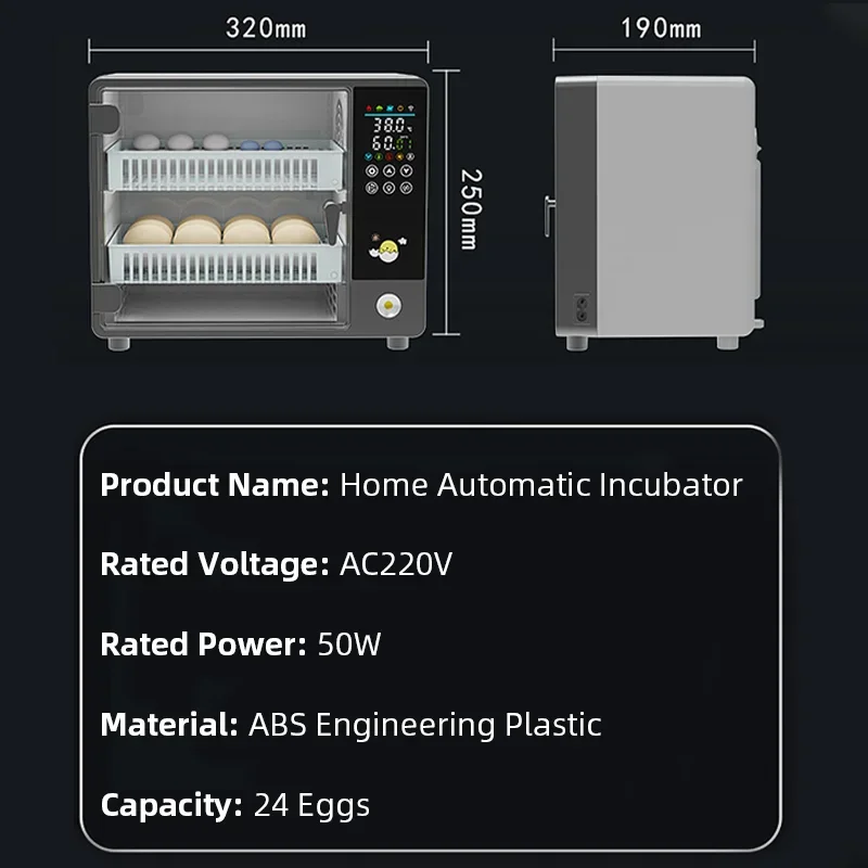 스마트 자동 계란 부화기, 디지털 온습도 조절 및 자동 - Poultry Incubator 리뷰 및 가격